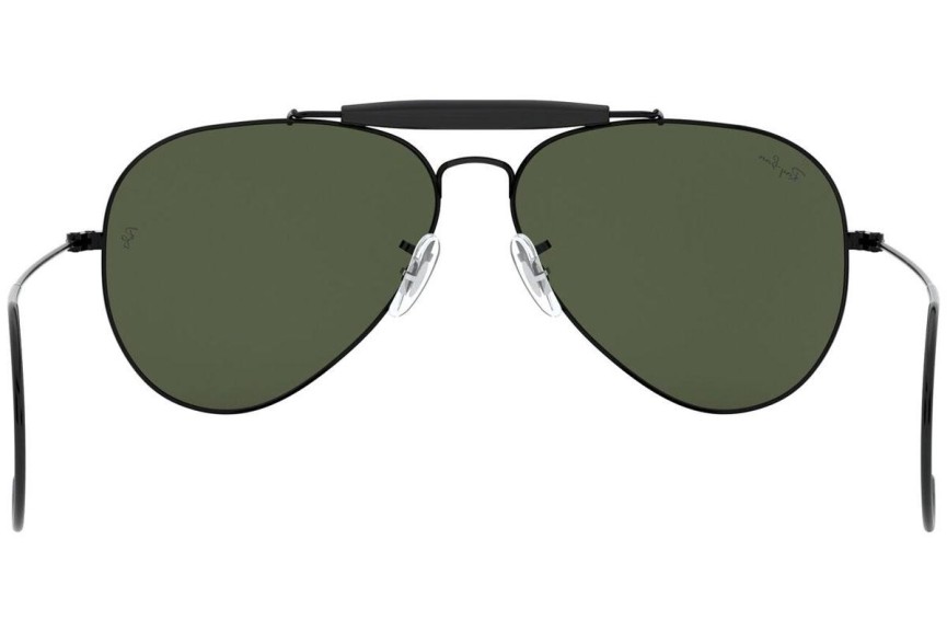 Okulary przeciwsłoneczne Ray-Ban Outdoorsman I RB3030 L9500 Pilotki (Aviator) Czarne