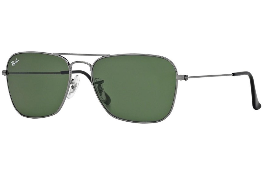 Okulary przeciwsłoneczne Ray-Ban Caravan RB3136 004 Pilotki (Aviator) Srebrne