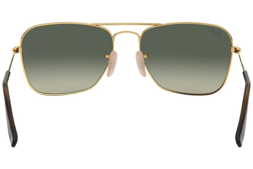 Okulary przeciwsłoneczne Ray-Ban Caravan Havana Collection RB3136 181/71 Pilotki (Aviator) Złote