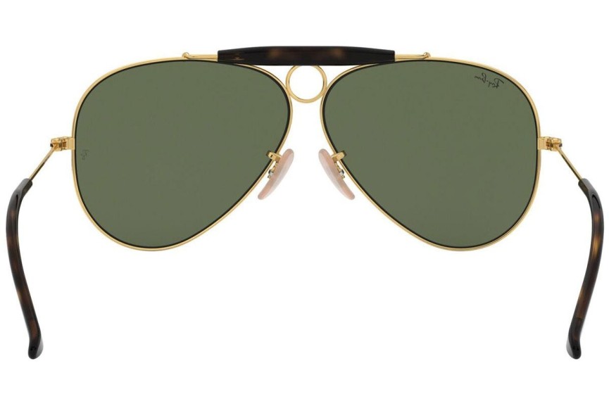 Okulary przeciwsłoneczne Ray-Ban Shooter Havana Collection RB3138 181 Pilotki (Aviator) Złote