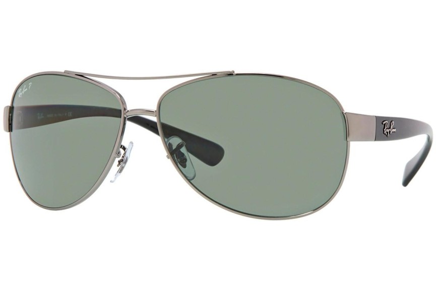 Ochelari de soare Ray-Ban RB3386 004/9A Polarized Pilot Argintii