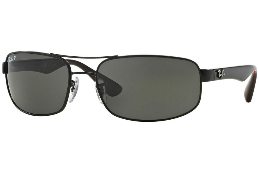Okulary przeciwsłoneczne Ray-Ban RB3445 006/P2 Polarized Prostokątne Czarne
