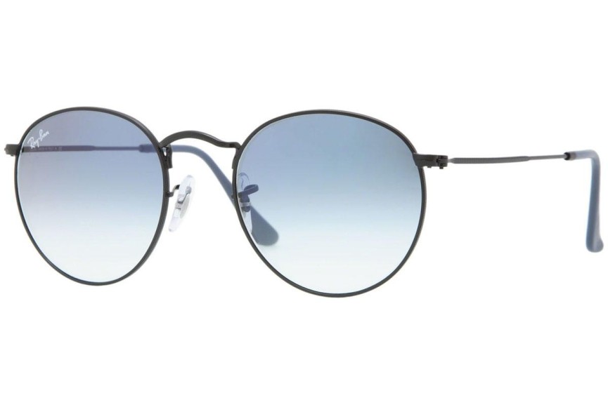 Okulary przeciwsłoneczne Ray-Ban Round Metal Metal RB3447 006/3F Okrągłe Czarne
