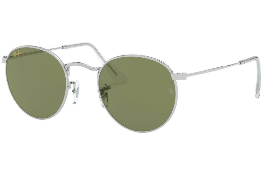 Okulary przeciwsłoneczne Ray-Ban Round Metal RB3447 91984E Okrągłe Srebrne