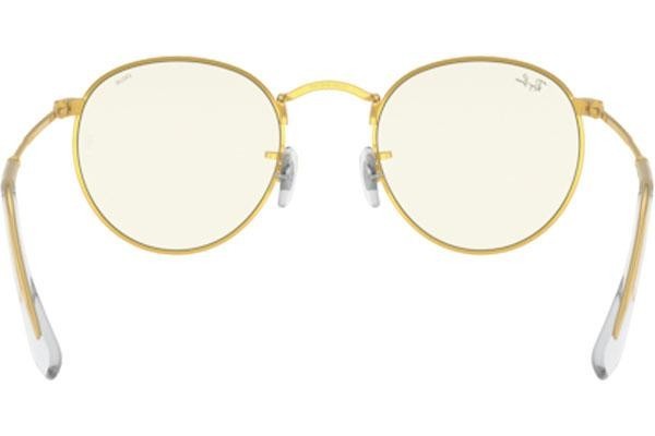Okulary przeciwsłoneczne Ray-Ban Round Metal Everglasses RB3447 9196BL blue-light [non-prescription] Okrągłe Złote