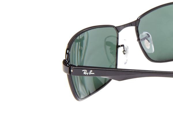 Okulary przeciwsłoneczne Ray-Ban RB3498 002/71 Prostokątne Czarne