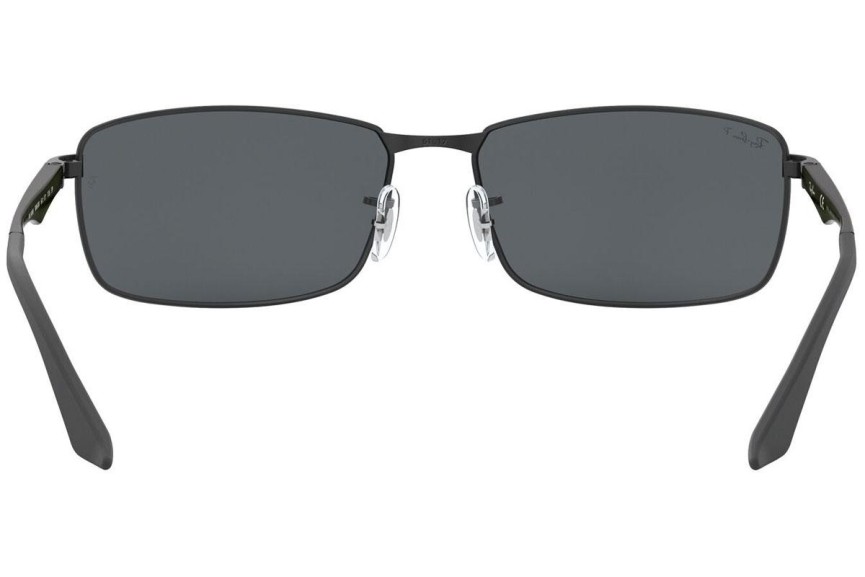 Слънчеви очила Ray-Ban RB3498 006/81 Polarized Правоъгълни Черна