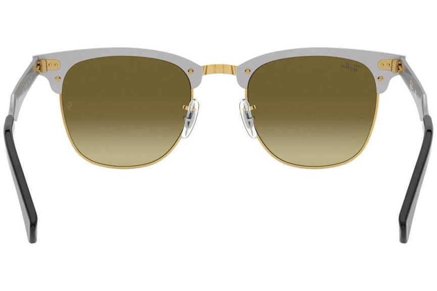 Sunglasses Ray-Ban Clubmaster Aluminum Flash Lenses Gradient RB3507 137/7O Browline Białe