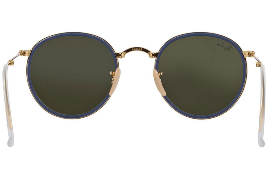 Solbriller Ray-Ban Round Folding I RB3517 001/30 Rund Guld