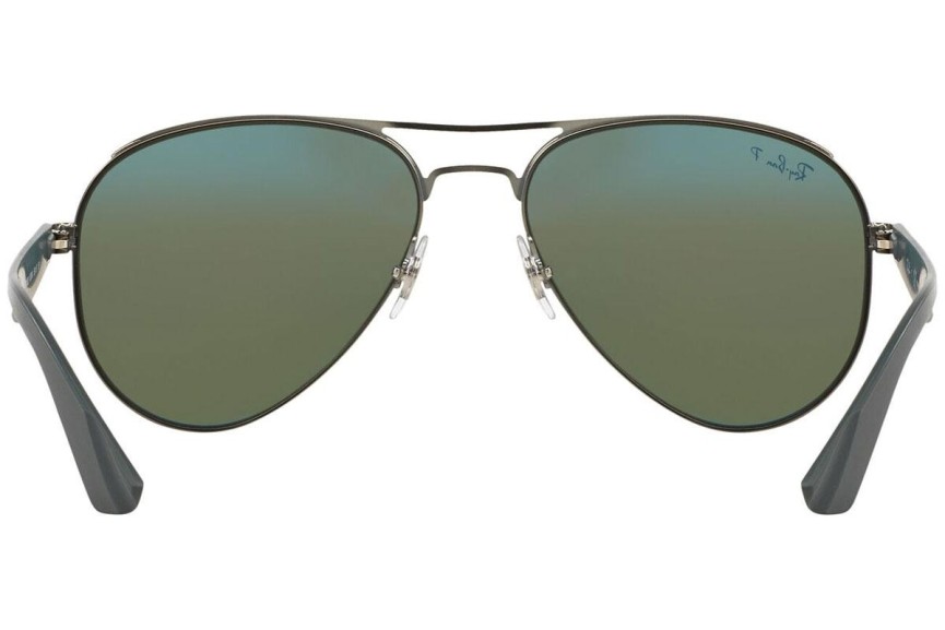 Okulary przeciwsłoneczne Ray-Ban RB3523 029/9A Polarized Pilotki (Aviator) Szare