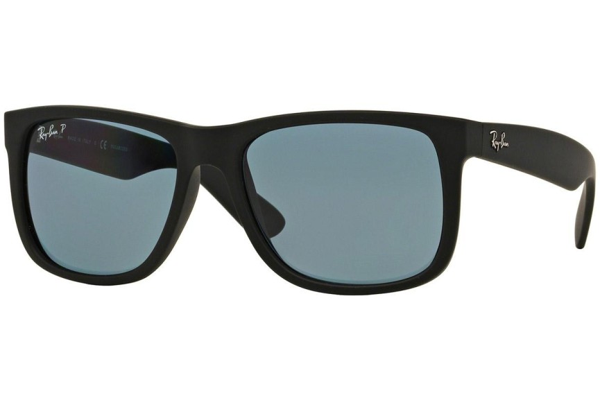 Okulary przeciwsłoneczne Ray-Ban Justin Classic RB4165 622/2V Polarized Kwadratowe Czarne