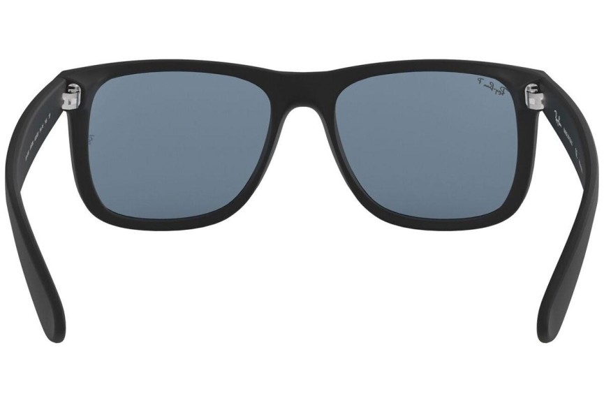 Okulary przeciwsłoneczne Ray-Ban Justin Classic RB4165 622/2V Polarized Kwadratowe Czarne