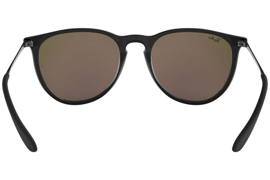 Okulary przeciwsłoneczne Ray-Ban Erika Color Mix RB4171 601/55 Okrągłe Czarne