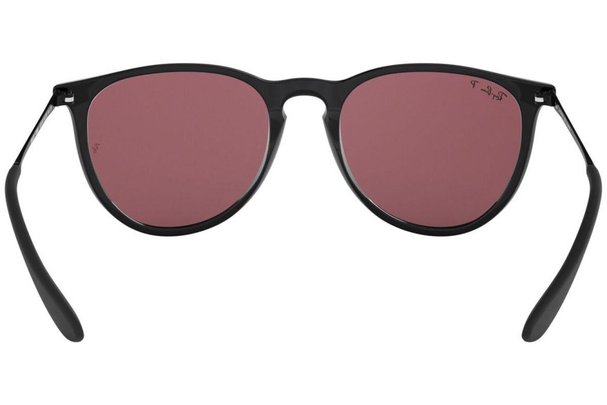 Solglasögon Ray-Ban Erika Classic RB4171 601/5Q Polarized Runda Svart