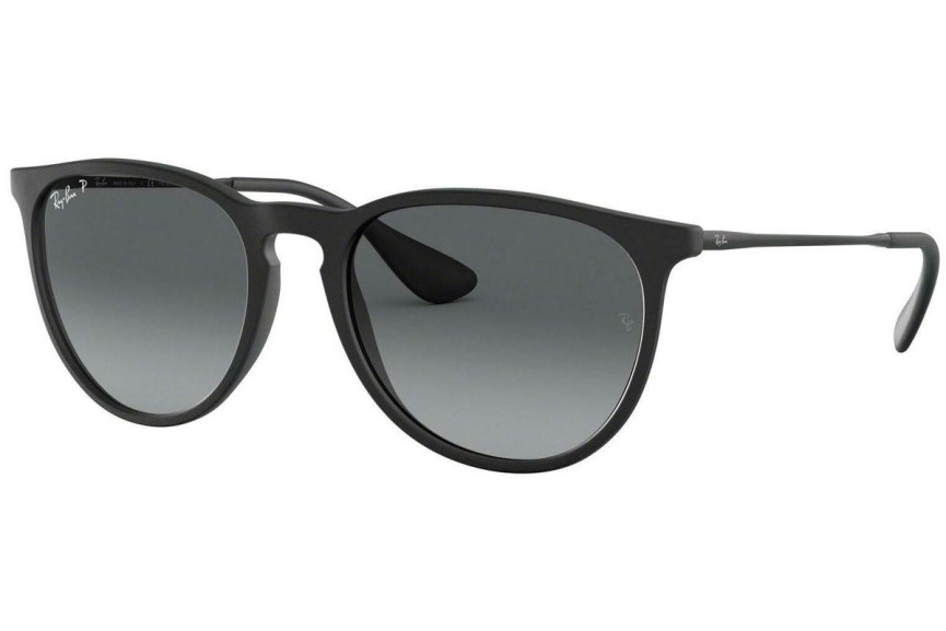 Aurinkolasit Ray-Ban Erika RB4171 622/T3 Polarized Pyöreä Musta