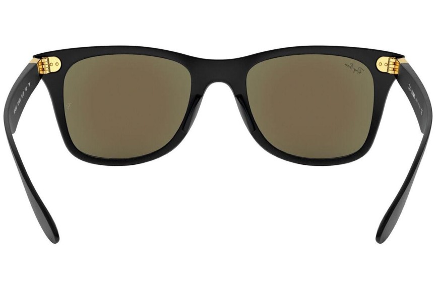 Okulary przeciwsłoneczne Ray-Ban Wayfarer Liteforce RB4195 631855 Kwadratowe Czarne