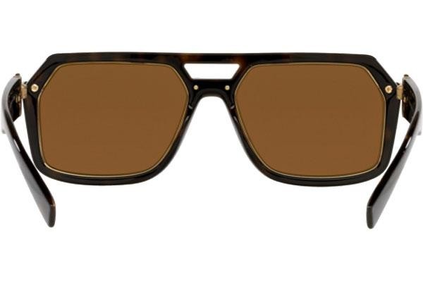 Okulary przeciwsłoneczne Versace Vintage Icon Pilot VE4399 108/73 Flat Top Havana