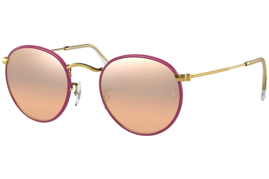 Okulary przeciwsłoneczne Ray-Ban Round Full Color RB3447JM 91963E Okrągłe Fioletowe