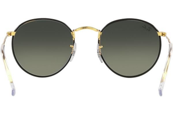 Zonnebril Ray-Ban Round Full Color RB3447JM 919671 Ronde Zwart