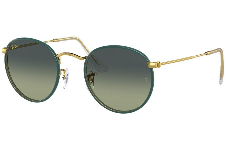 Okulary przeciwsłoneczne Ray-Ban Round Full Color RB3447JM 9196BH Okrągłe Niebieskie