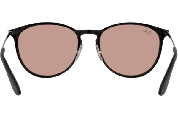 Okulary przeciwsłoneczne Ray-Ban Erika Metal RB3539 002/Q4 Okrągłe Czarne