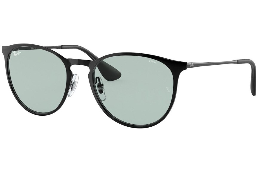 Okulary przeciwsłoneczne Ray-Ban Erika Metal RB3539 002/Q5 Okrągłe Czarne