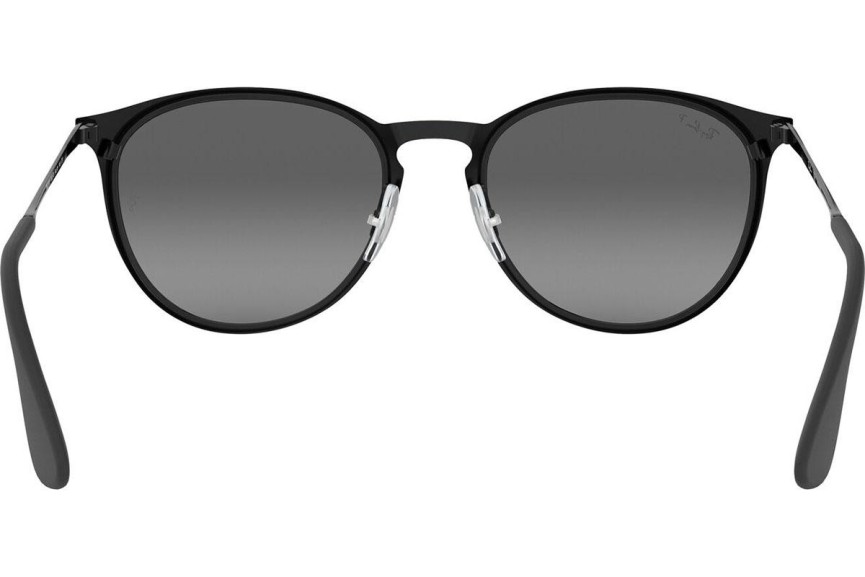 Слънчеви очила Ray-Ban Erika Metal RB3539 002/T3 Polarized Заоблени Черна