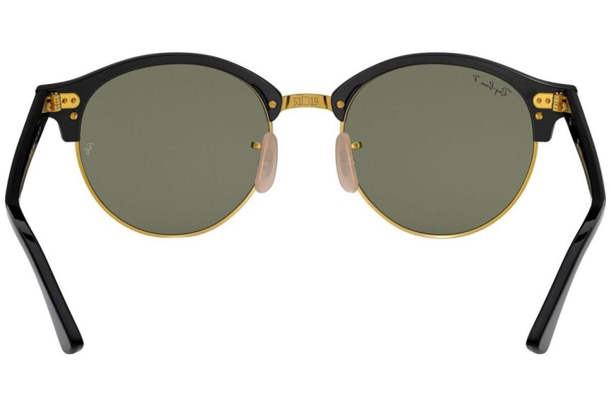 Okulary przeciwsłoneczne Ray-Ban Clubround Classic RB4246 901/58 Polarized Okrągłe Czarne
