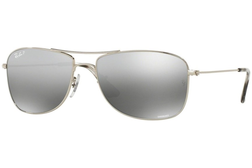 Okulary przeciwsłoneczne Ray-Ban Chromance Collection RB3543 003/5J Polarized Pilotki (Aviator) Srebrne