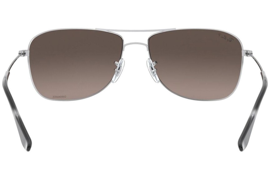 Okulary przeciwsłoneczne Ray-Ban Chromance Collection RB3543 003/5J Polarized Pilotki (Aviator) Srebrne