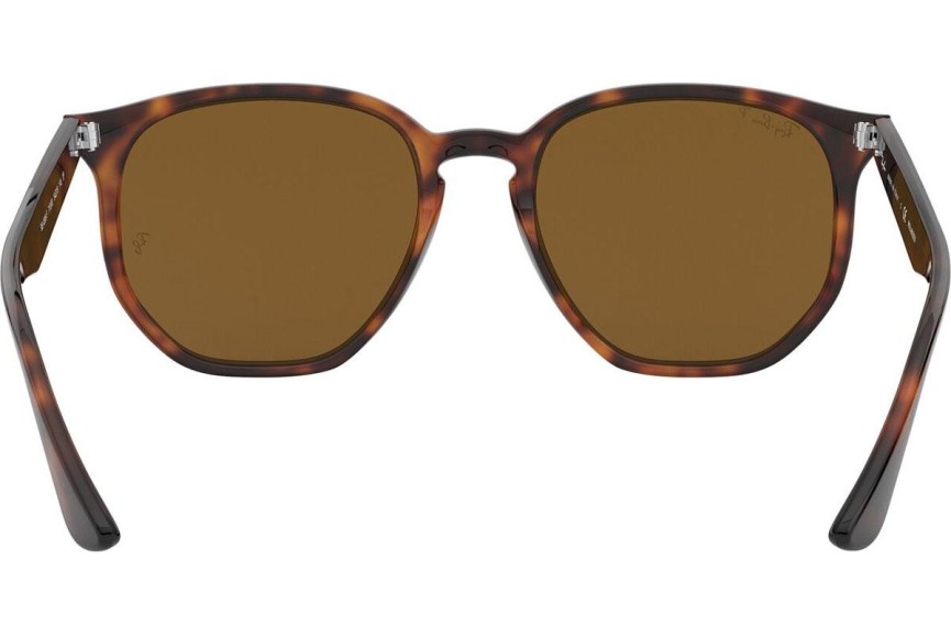 Слънчеви очила Ray-Ban RB4306F 710/83 Polarized Правоъгълни Хавана