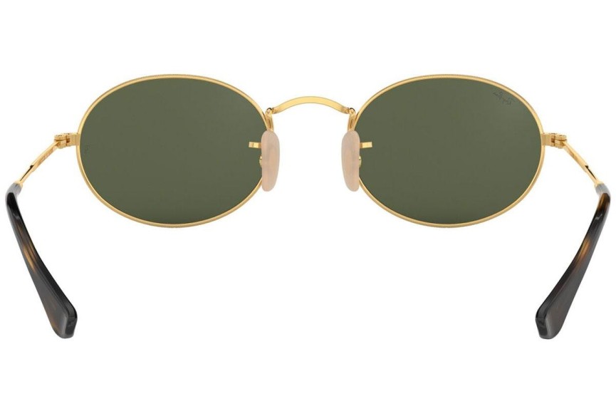 Ochelari de soare Ray-Ban Oval Flat Lenses RB3547N 001 Tiny Aurii