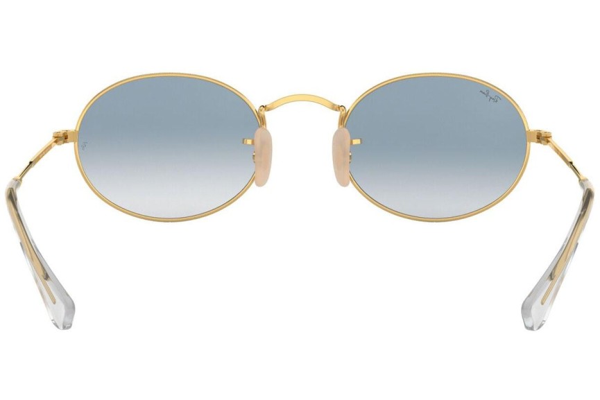 Слънчеви очила Ray-Ban Oval Flat Lenses RB3547N 001/3F Tiny Златна