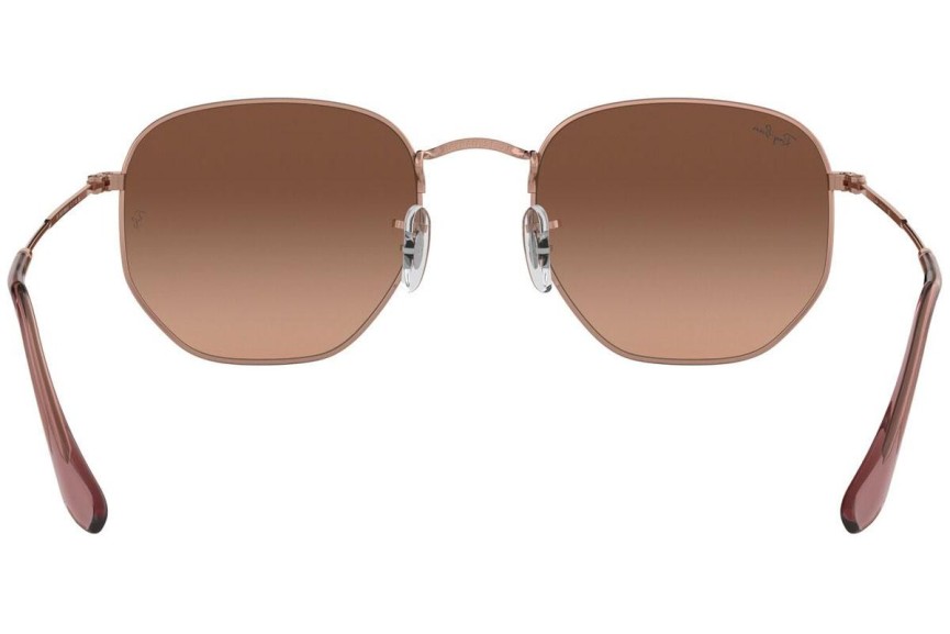 Aurinkolasit Ray-Ban Hexagonal Flat Lenses RB3548N 9069A5 Pyöreä Kulta