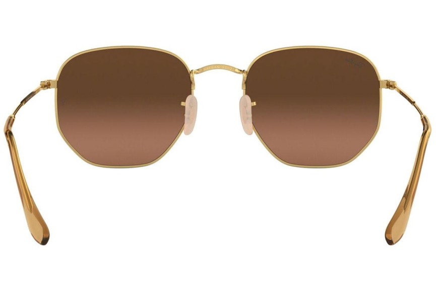 Aurinkolasit Ray-Ban Hexagonal Flat Lenses RB3548N 912443 Pyöreä Kulta