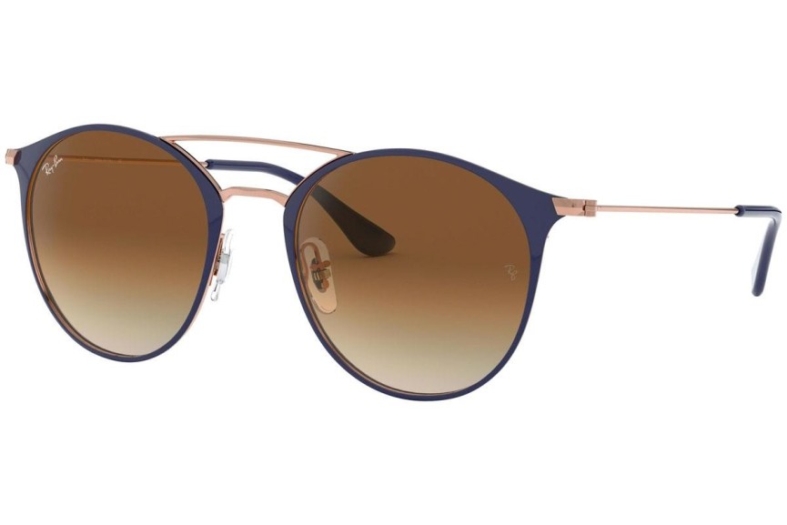Okulary przeciwsłoneczne Ray-Ban RB3546 917551 Okrągłe Niebieskie