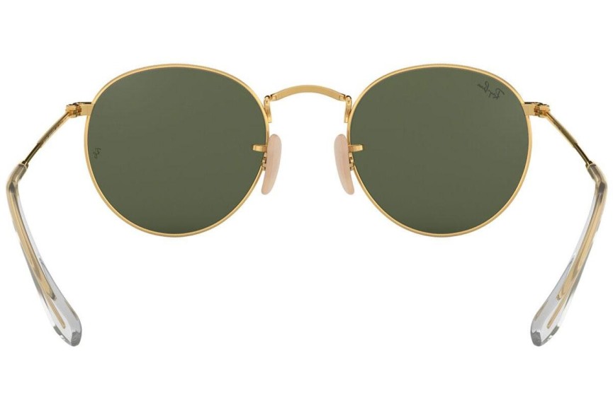 Слънчеви очила Ray-Ban Round Flat Lenses RB3447N 001 Заоблени Златна