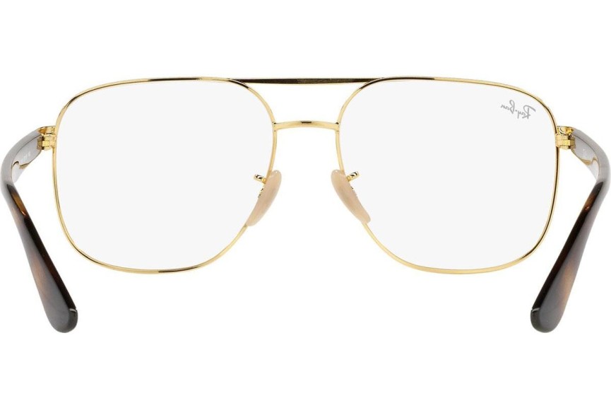 Ochelari Ray-Ban RX6476I 2500 Pătrați Aurii