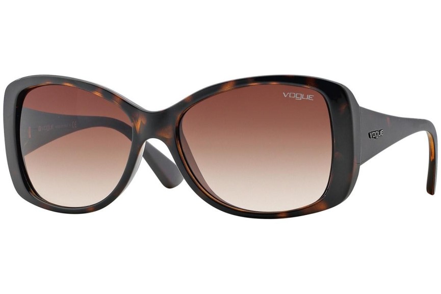 Okulary przeciwsłoneczne Vogue Eyewear Light and Shine Collection VO2843S W65613 Oversize Havana