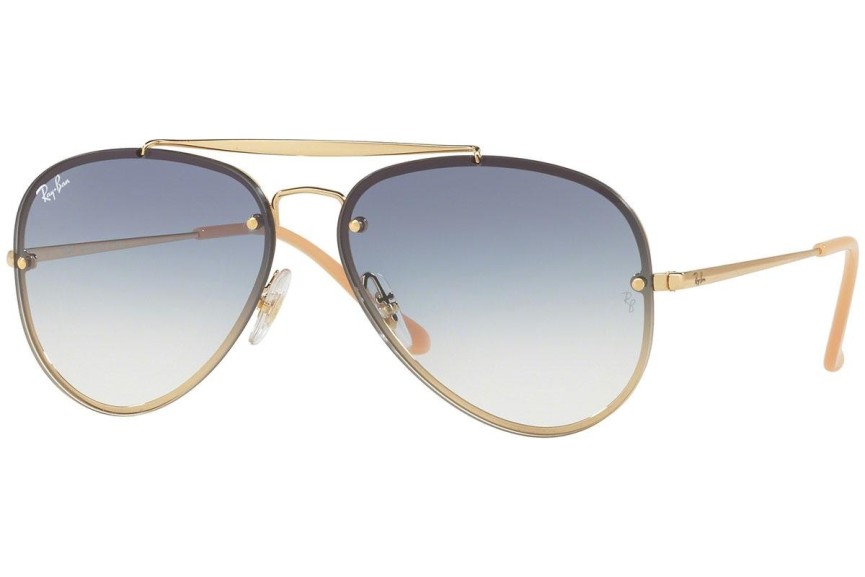 Ochelari de soare Ray-Ban Blaze Aviator Blaze Collection RB3584N 001/19 Pilot Aurii