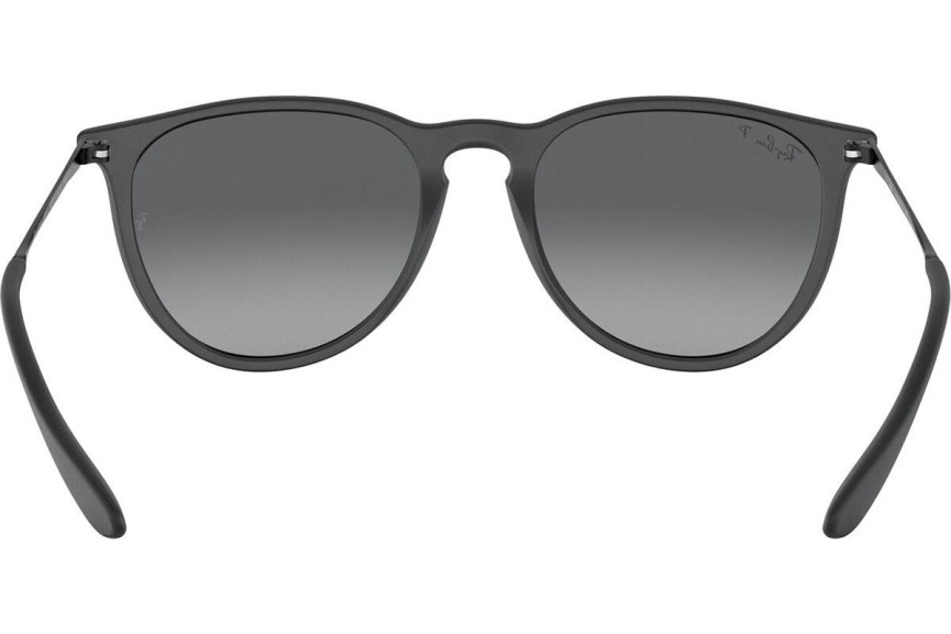 Слънчеви очила Ray-Ban Erika RB4171F 622/T3 Polarized Заоблени Черна