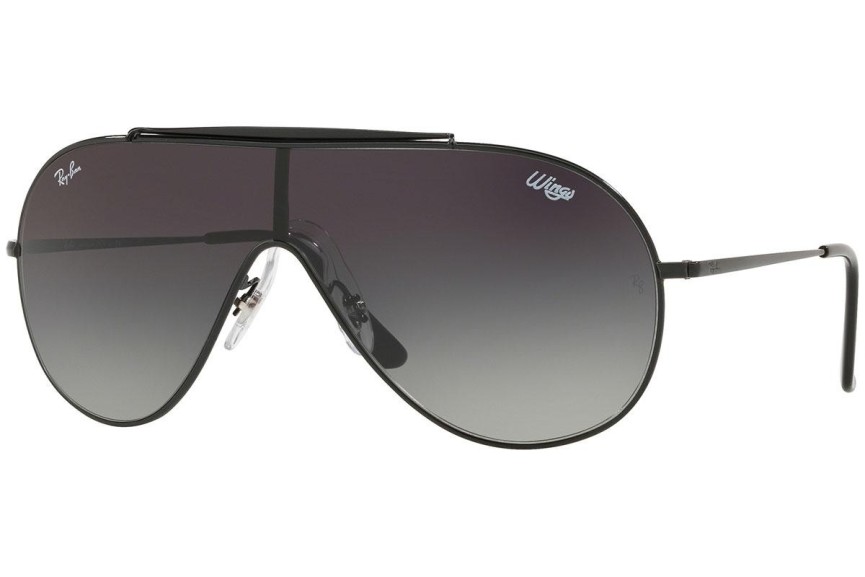 Okulary przeciwsłoneczne Ray-Ban Wings RB3597 002/11 Pojedyncze | Shield Czarne