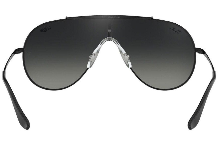 Okulary przeciwsłoneczne Ray-Ban Wings RB3597 002/11 Pojedyncze | Shield Czarne