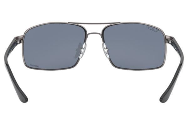 Okulary przeciwsłoneczne Ray-Ban RB3604CH 004/BA Polarized Prostokątne Srebrne