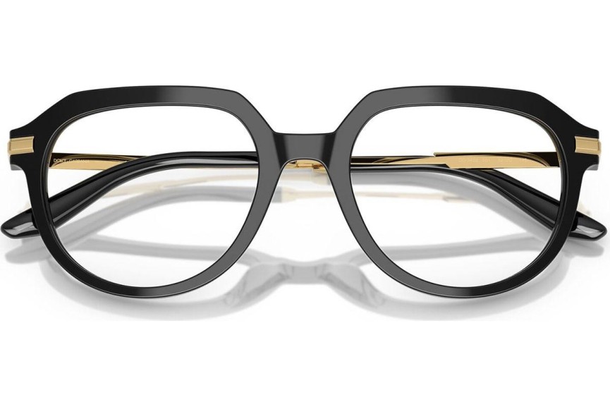 Okulary korekcyjne Dolce & Gabbana DG3402 501 Okrągłe Czarne