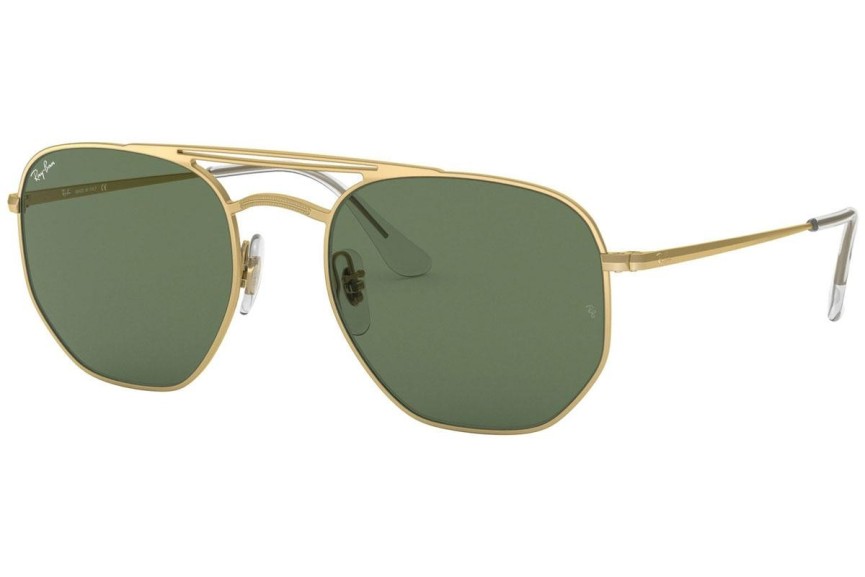 Okulary przeciwsłoneczne Ray-Ban RB3609 914071 Kwadratowe Złote
