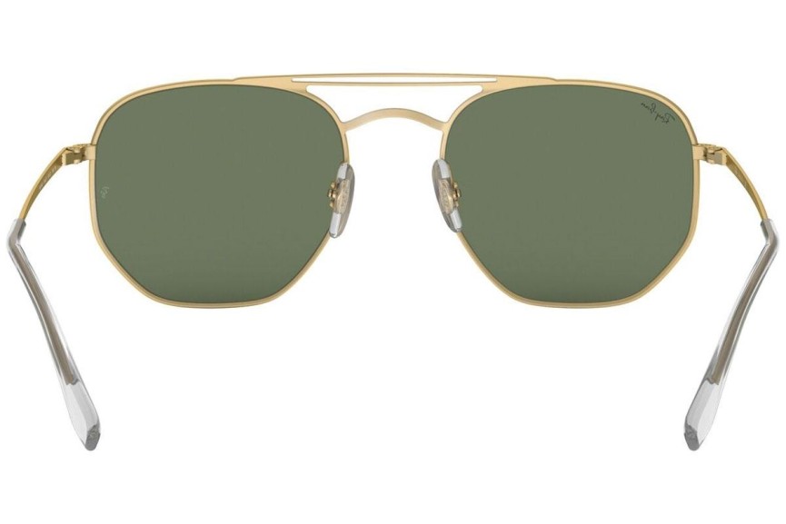 Okulary przeciwsłoneczne Ray-Ban RB3609 914071 Kwadratowe Złote