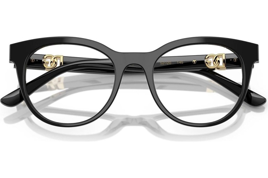 Okulary korekcyjne Dolce & Gabbana DG3399 501 Okrągłe Czarne