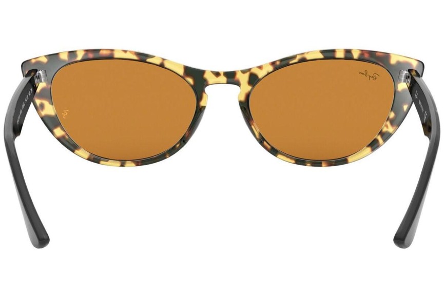 Okulary przeciwsłoneczne Ray-Ban Nina RB4314N 12483L Kocie oczy Havana