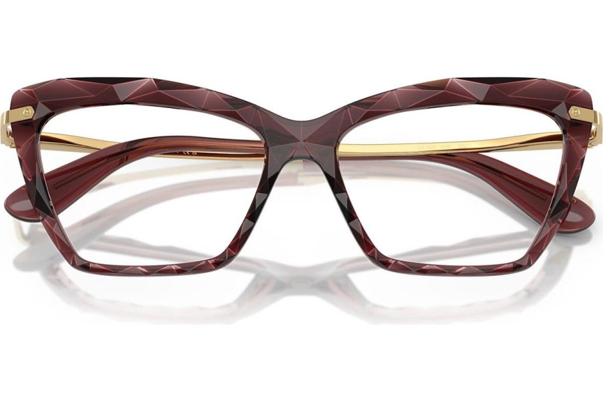 Okulary korekcyjne Dolce & Gabbana DG5025 3045 Kwadratowe Czerwone